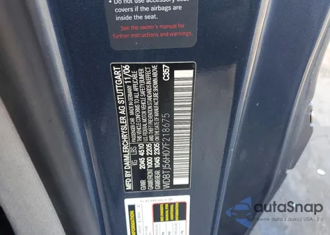 2007 Mercedes-Benz Clk 350 z USA, uszkodzony, nr VIN WDBTJ56H07F218675